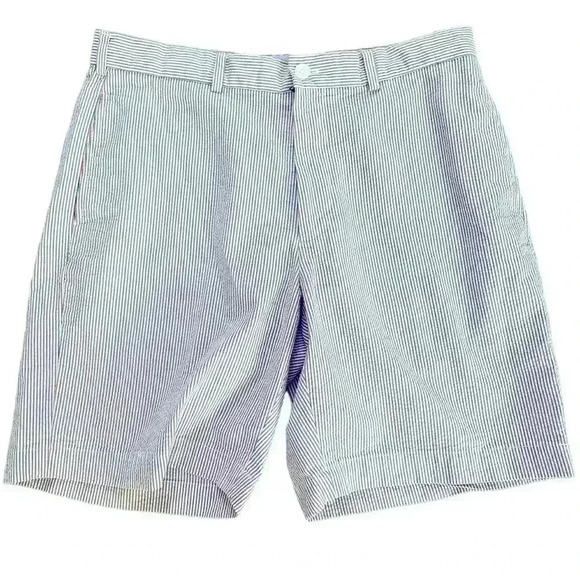 Brooks Brothers Short en coton seersucker pour homme, Bleu, 30 Régulier